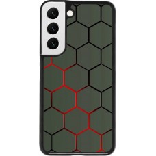 Coque Samsung Galaxy S22 - Geometric Line red