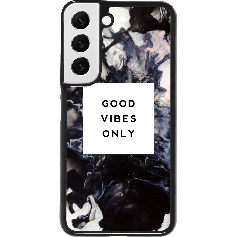 Coque Samsung Galaxy S22 - Marble Good Vibes Only