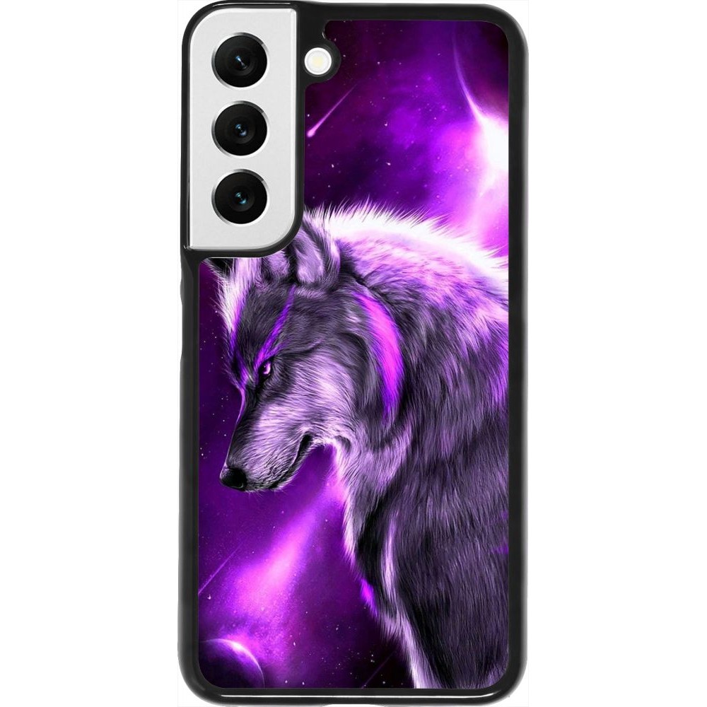 Coque Samsung Galaxy S22 - Purple Sky Wolf