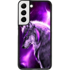 Coque Samsung Galaxy S22 - Purple Sky Wolf
