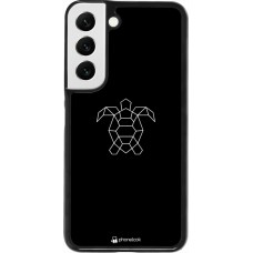 Coque Samsung Galaxy S22 - Turtles lines on black