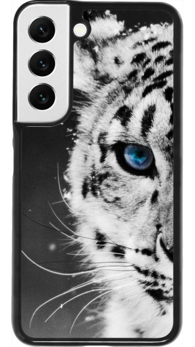 Hülle Samsung Galaxy S22 - White tiger blue eye