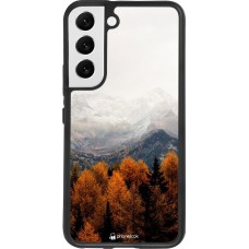 Coque Samsung Galaxy S22 - Silicone rigide noir Autumn 21 Forest Mountain