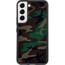 Coque Samsung Galaxy S22 - Silicone rigide noir Camouflage 3