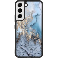 Hülle Samsung Galaxy S22 - Silikon schwarz Marble 04