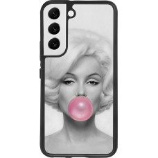 Hülle Samsung Galaxy S22 - Silikon schwarz Marilyn Bubble