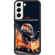 Coque Samsung Galaxy S22 - Silicone rigide noir Max Verstappen 2021 World Champion