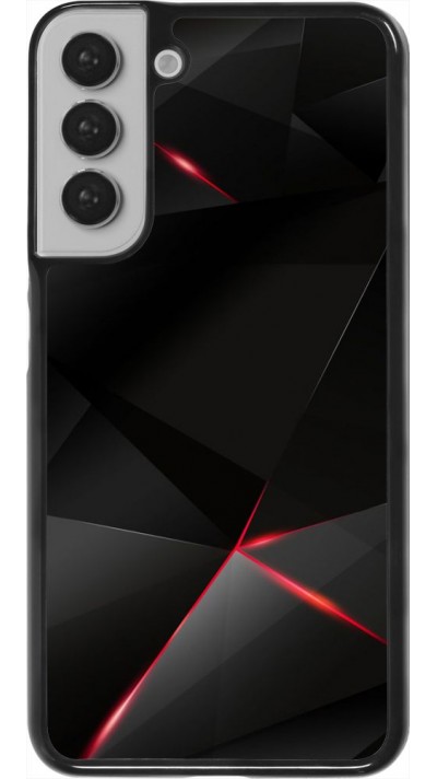 Coque Samsung Galaxy S22+ - Black Red Lines