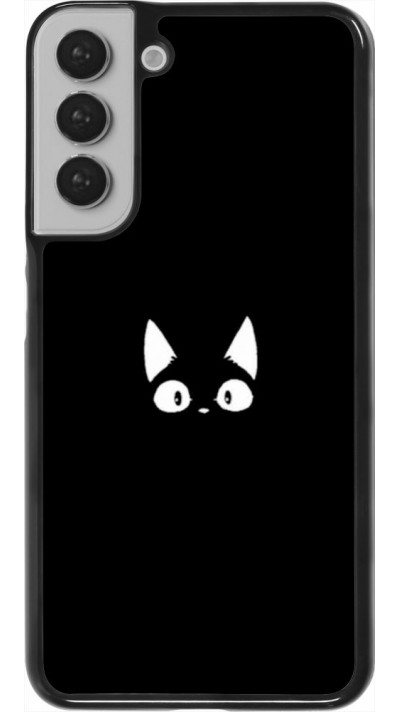 Hülle Samsung Galaxy S22+ - Funny cat on black