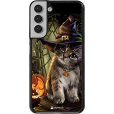 Coque Samsung Galaxy S22+ - Halloween 21 Witch cat