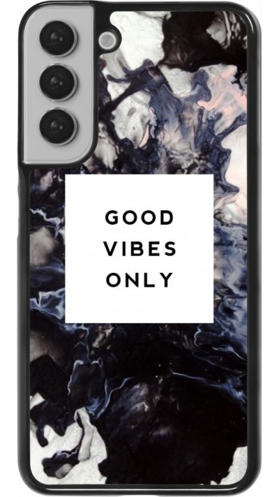 Coque Samsung Galaxy S22+ - Marble Good Vibes Only