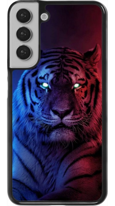 Coque Samsung Galaxy S22+ - Tiger Blue Red