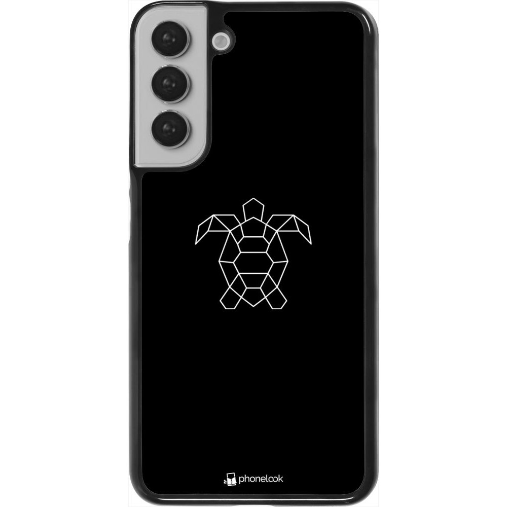 Coque Samsung Galaxy S22+ - Turtles lines on black