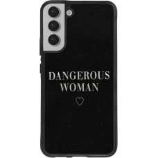 Coque Samsung Galaxy S22+ - Silicone rigide noir Dangerous woman