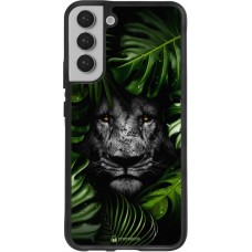 Coque Samsung Galaxy S22+ - Silicone rigide noir Forest Lion