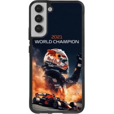 Coque Samsung Galaxy S22+ - Silicone rigide noir Max Verstappen 2021 World Champion