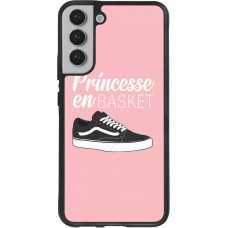 Coque Samsung Galaxy S22+ - Silicone rigide noir princesse en basket