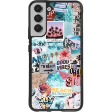 Coque Samsung Galaxy S22+ - Silicone rigide noir Summer 20 collage