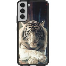 Coque Samsung Galaxy S22+ - Silicone rigide noir Zen Tiger