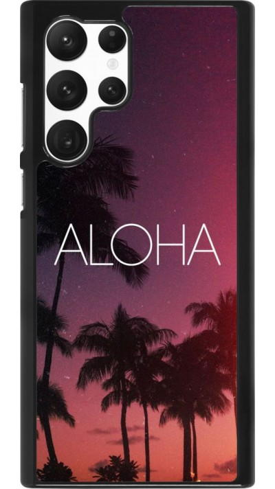Hülle Samsung Galaxy S22 Ultra - Aloha Sunset Palms