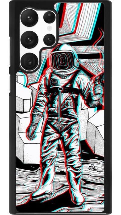 Hülle Samsung Galaxy S22 Ultra - Anaglyph Astronaut