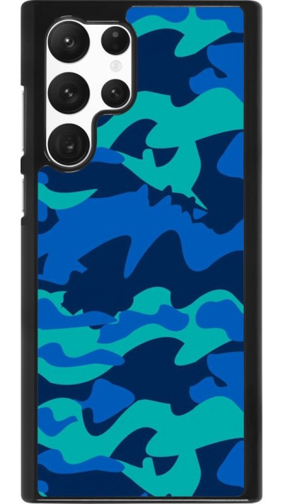 Hülle Samsung Galaxy S22 Ultra - Camo Blue