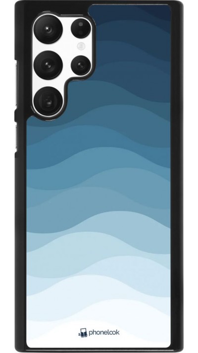 Coque Samsung Galaxy S22 Ultra - Flat Blue Waves