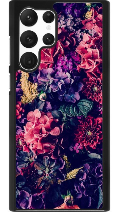 Hülle Samsung Galaxy S22 Ultra - Flowers Dark