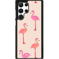 Hülle Samsung Galaxy S22 Ultra - Pink Flamingos Pattern