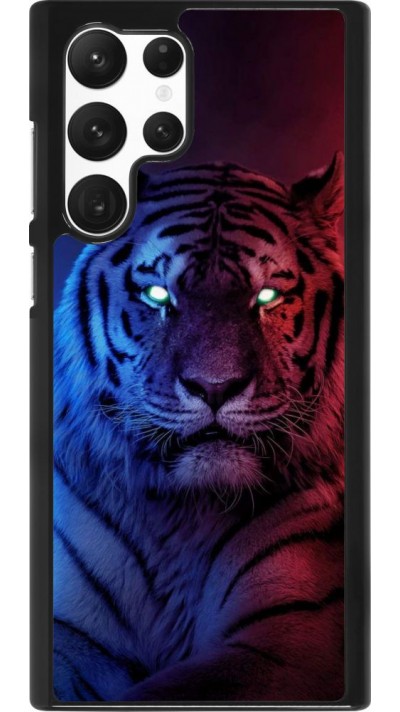 Coque Samsung Galaxy S22 Ultra - Tiger Blue Red