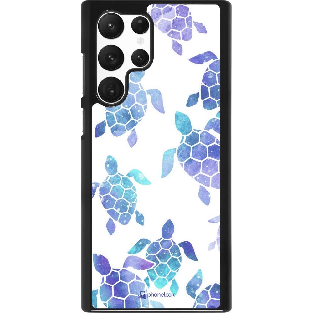 Coque Samsung Galaxy S22 Ultra - Turtles pattern watercolor