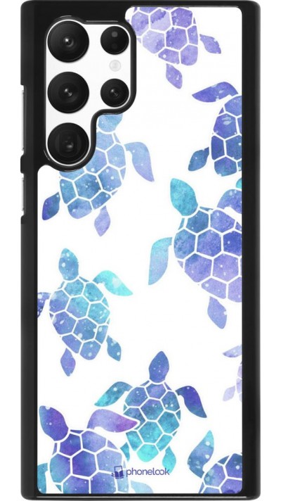 Hülle Samsung Galaxy S22 Ultra - Turtles pattern watercolor