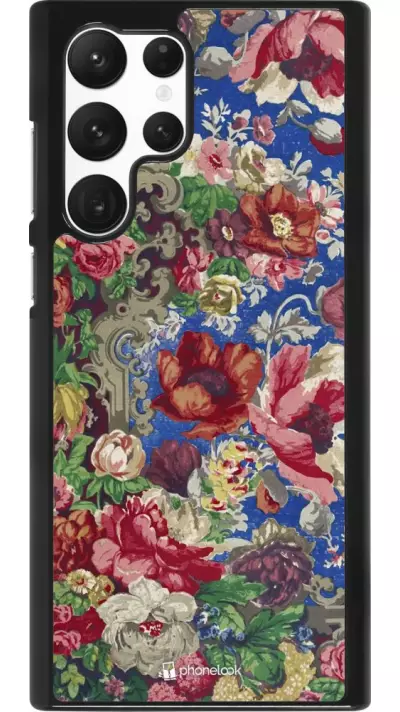 Coque Samsung Galaxy S22 Ultra - Vintage Art Flowers
