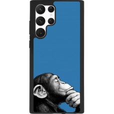 Coque Samsung Galaxy S22 Ultra - Silicone rigide noir Monkey Pop Art