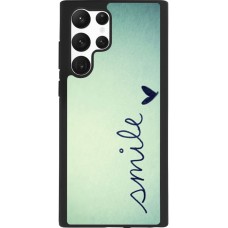 Coque Samsung Galaxy S22 Ultra - Silicone rigide noir Smile