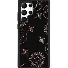 Coque Samsung Galaxy S22 Ultra - Silicone rigide noir Suns and Moons