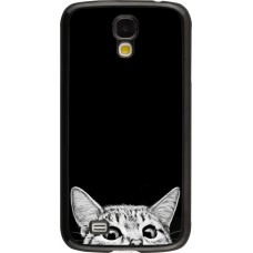 Coque Samsung Galaxy S4 - Cat Looking Up Black