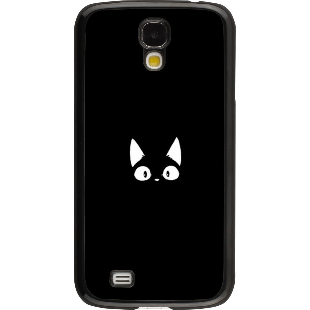 Hülle Samsung Galaxy S4 - Funny cat on black