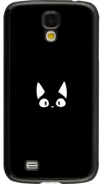 Coque Samsung Galaxy S4 - Funny cat on black
