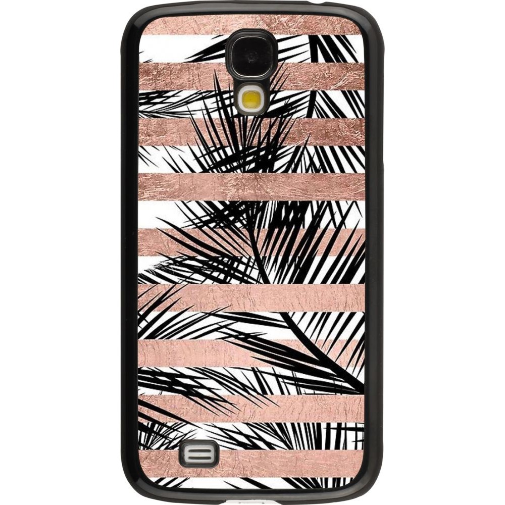 Coque Samsung Galaxy S4 - Palm trees gold stripes