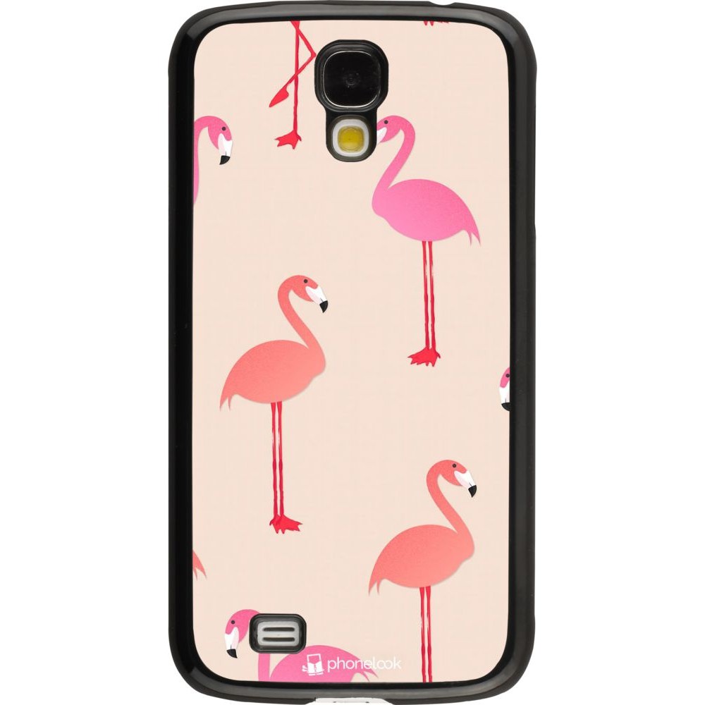 Hülle Samsung Galaxy S4 - Pink Flamingos Pattern