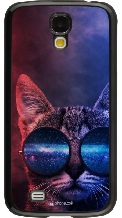 Coque Samsung Galaxy S4 - Red Blue Cat Glasses