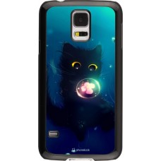 Hülle Samsung Galaxy S5 - Cute Cat Bubble