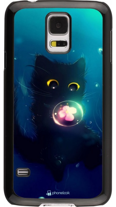 Coque Samsung Galaxy S5 - Cute Cat Bubble