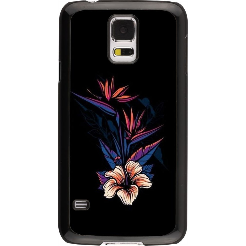Hülle Samsung Galaxy S5 - Dark Flowers