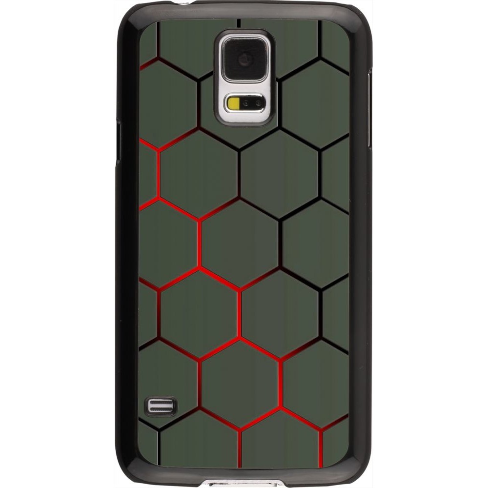 Coque Samsung Galaxy S5 - Geometric Line red