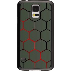 Coque Samsung Galaxy S5 - Geometric Line red