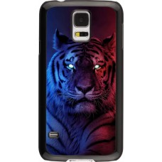 Coque Samsung Galaxy S5 - Tiger Blue Red