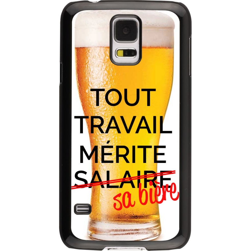 Coque Samsung Galaxy S5 - Tout travail mérite sa bière