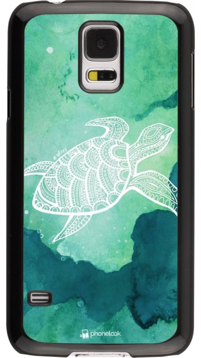 Hülle Samsung Galaxy S5 - Turtle Aztec Watercolor